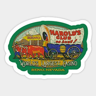 Harold's Club or Bust 1935 Sticker